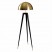 Giant standing triopd floor lamp with round lamp shade