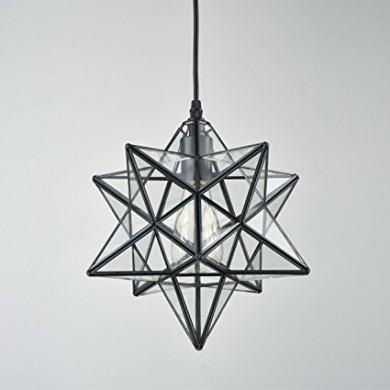 Moravian Star Glass Pendant Chandelier light