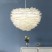 Feather chandelier light
