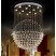 Crystal Chandelier Pendant Light Lustre For Hotel Lobby