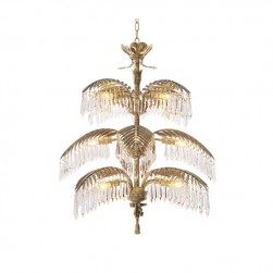 Luxury Crystal Brass chandelier vintage for entryway living room