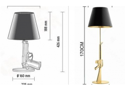Inquiry AK47 not Gun, Original FLOS Gun Pistol Lamp Inquiry AK47 not Gun, Original FLOS Gun Pistol Lamp