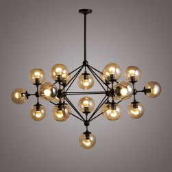 Modo 3 Sided Chandelier - 10 Globes