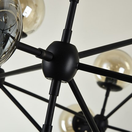 Modo 3 Sided Chandelier - 10 Globes