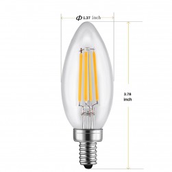 B11 6W led candelabra light bulbs Dimmable