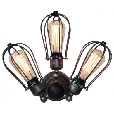 Industrial Edison Style Iron Wall Sconce