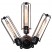 Industrial Triple Light Articulate Arm Wall Sconce