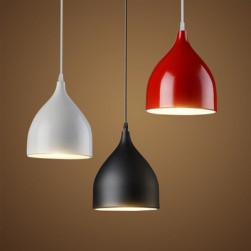 Iron Black / White /  Red Loft Pendant light