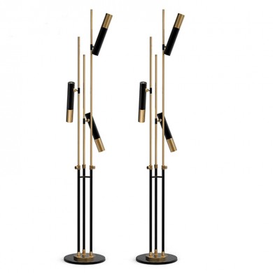 TUBULAR 3 Arm Floor Lamp