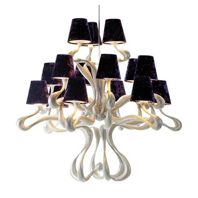 Modern Style Silver Arm Chandelier