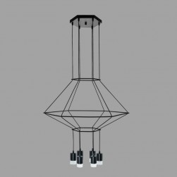 Wire flow Octagonal Modern Pendant light