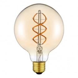 G125 large globe decorative led filament bulb