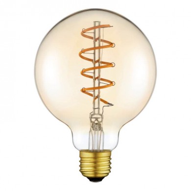 G95 Flexible LED Spiral Filament bulb smoked grey
