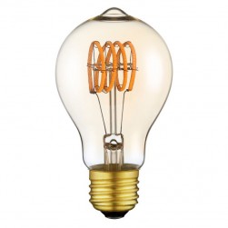 Soft warm A19 led carbon filament bulb