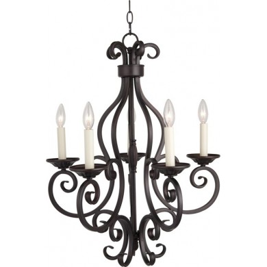 Black wrought iron chandeliers classic light