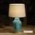 turquoise lamp shade