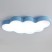 blue color modern led ceiling light