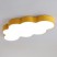 yellow color modern led ceiling light