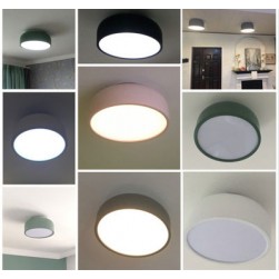 Surface mounted multi color round led ceiling light