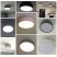 Surface mounted multi color round led ceiling light