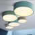 Surface mounted multi color round led ceiling light