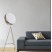 European minimalist shelf designer tripod floor lamp