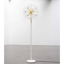 Modern crystal ball glass flower bedroom floor lamp