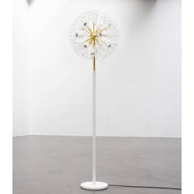 Modern crystal ball glass flower bedroom floor lamp