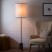 Modern simple black straight floor lamp