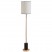 Modern simple black straight floor lamp