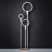 Natural wooden interactive led floor lamp