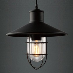 Industrial Vintage Style Glass House cage hanging lamp