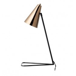 Modern brass gold table lamp for living room