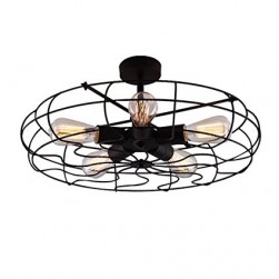 Vintage Semi Flush Mount Ceiling FAN Light