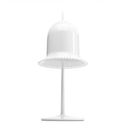White & Pink Cap shape Modern table light