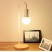 Wood table lamp