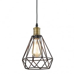 Polygon Loft Art Deco Vintage Wire Pendant Kitchen light