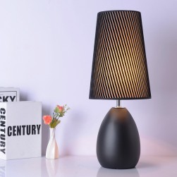 Modern designer Iron + Fabric table lamp UK