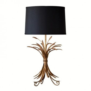 American bronze quran rustic brass table lamp