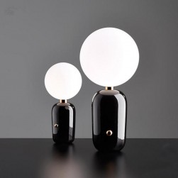 Modern glass small copper table lamps