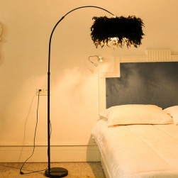 iron+cloth Bedroom led designer floor lamp
