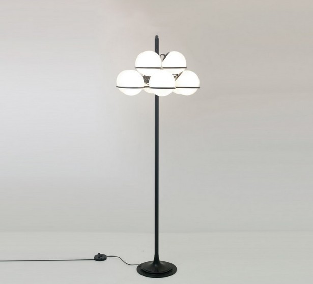 Italian unique fortuny floor standing lamp