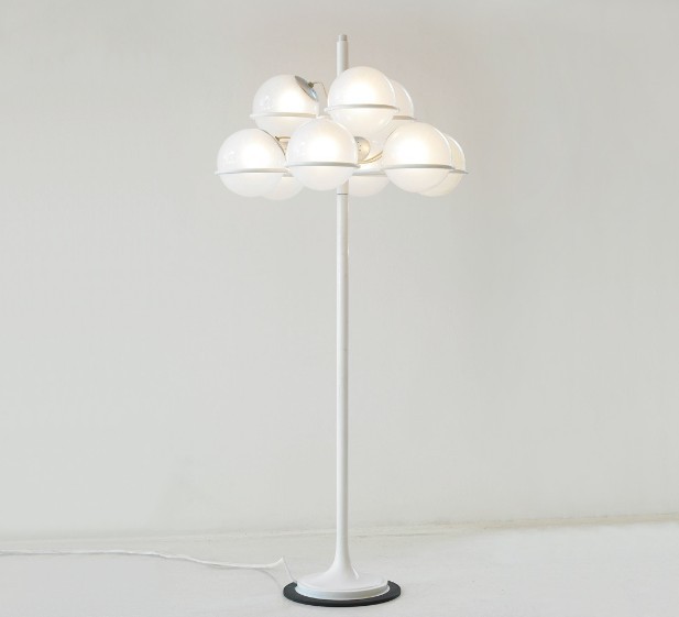 Italian unique fortuny floor standing lamp