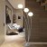 Modern bedhead eye falling LED floor lamp