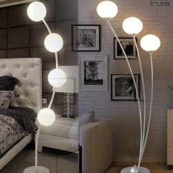 Modern bedhead eye falling LED floor lamp