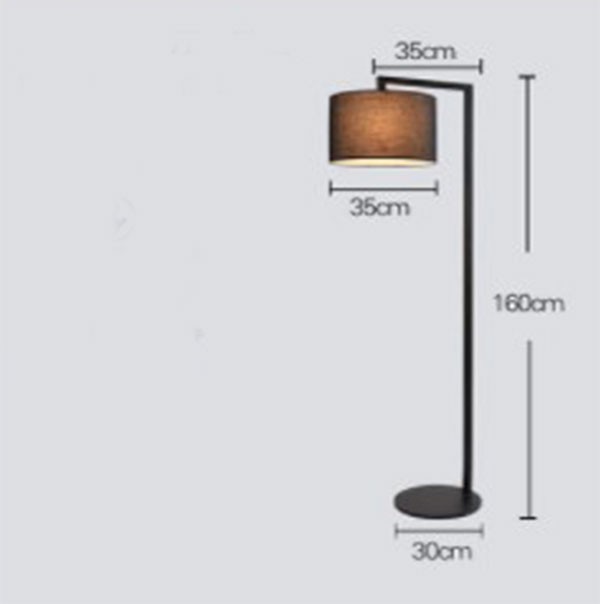 iron fashion simple bedroom floor lamp