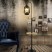 vintage European kerosene Iron floor lamp