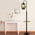 vintage European kerosene Iron floor lamp