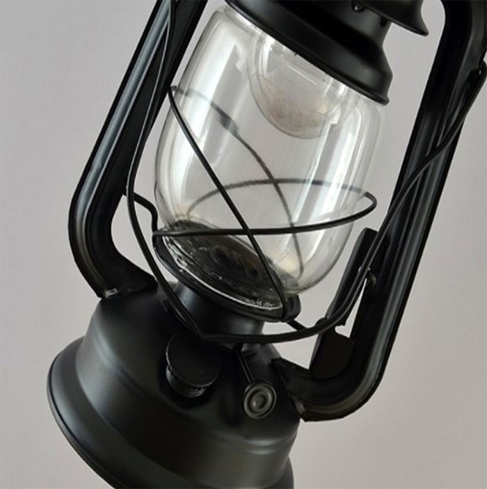vintage European kerosene Iron floor lamp
