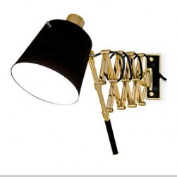 Industrial style swing arms Pastorius wall lamp